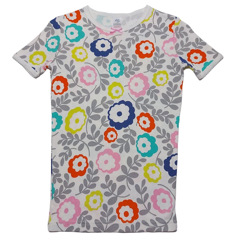 Mini Boden short-sleeved floral pajama set